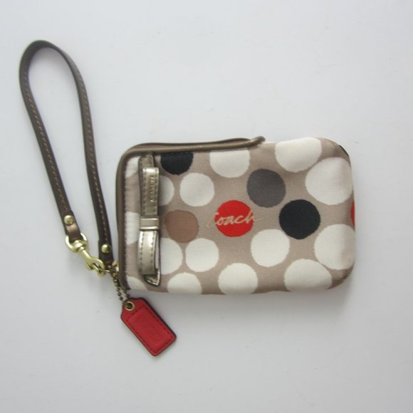 Coach Handbags - Coach Poppy Wristlet Wallet Brown/Gold